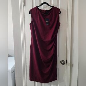 Nwt xxl stretchy burgundy dress